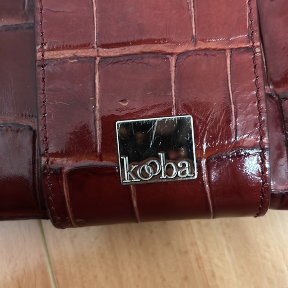 Red leather KOOBA shoulder bag - Picture 3 of 5